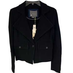 NWT Anthropologie Sylvia Knit Moto Blazer Size XS